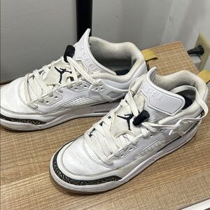 Jordan Kids Shoes in White and Black